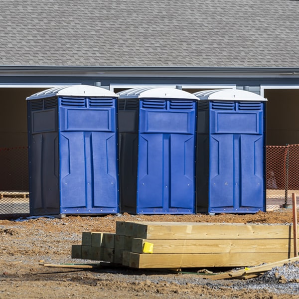 is there a specific order in which to place multiple porta potties in Randalia Iowa